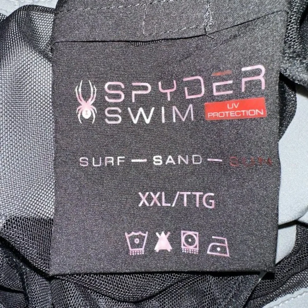 Men's Spider Swim Shorts Grey XXL Great‎ Condition
